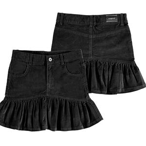 Mayoral Charcoal Ruffle Skirt